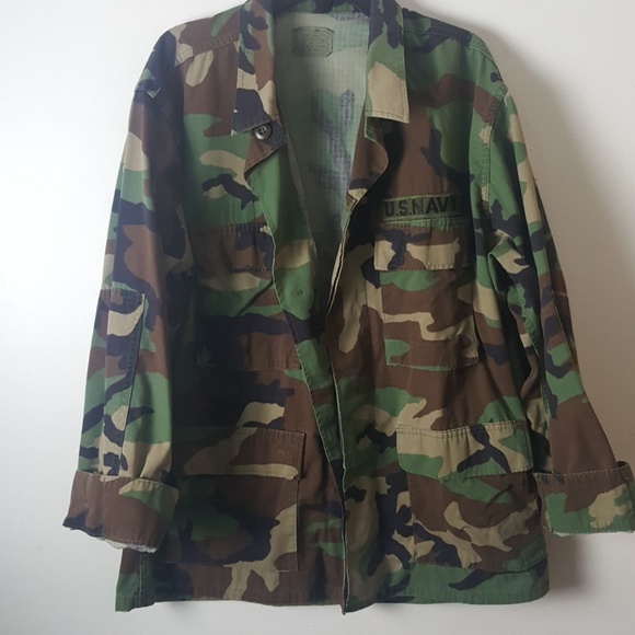 Jackets & Blazers - U.S. NAVY Camo Military Jacket
